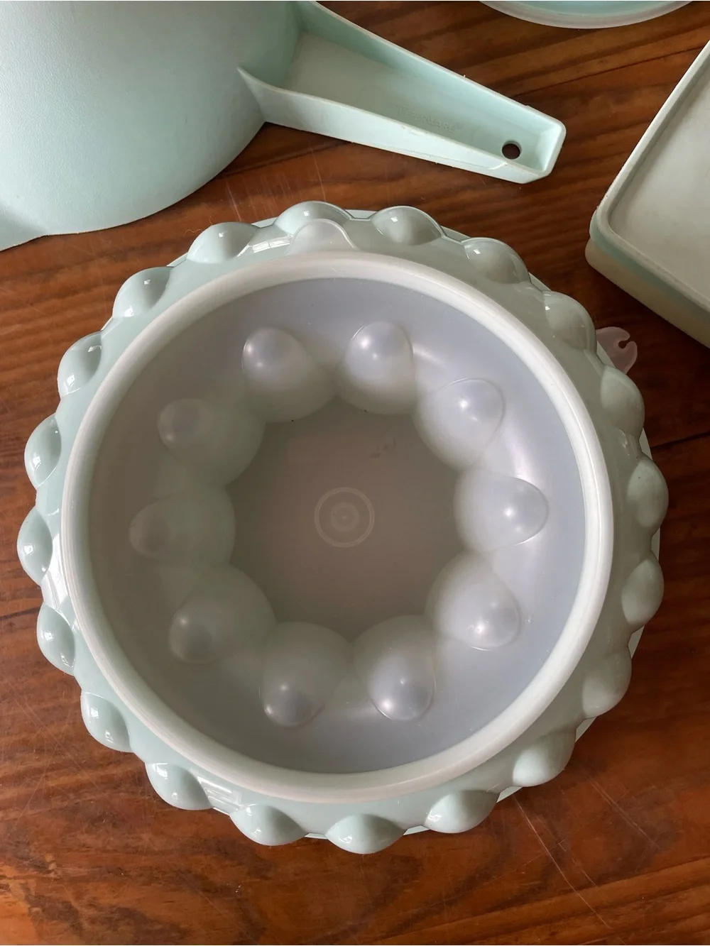 Vintage Retro Tupperware Containers Aqua Bundle Mixed Lot of 4 pieces Kitchen